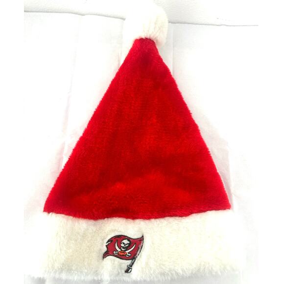 Christmas Buccaneers Santa hat in great condition holidays football NFL - Picture 1 of 4